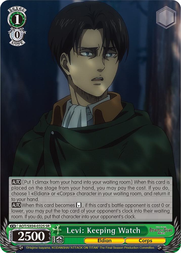 Levi Keeping Watch SR AOT/SX04-032S SR Attack On Titan: Final Season Card