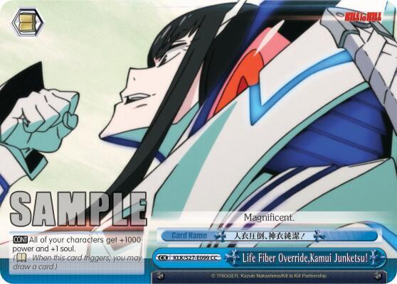 Life Fiber Override Kamui Junketsu KLK/S27-E099 CC KILL la KILL Card