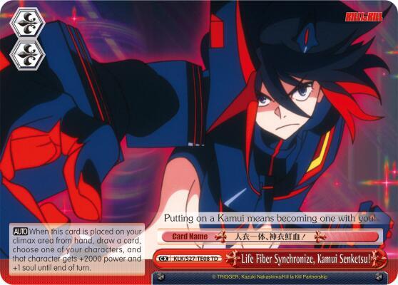Life Fiber Synchronize Kamui Senketsu TD KLK/S27-TE08 TD KILL la KILL Card