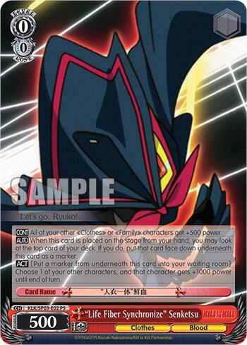 Life Fiber Synchronize Senketsu KLK/SP03-E02 PS KILL la KILL Power Up Set Card