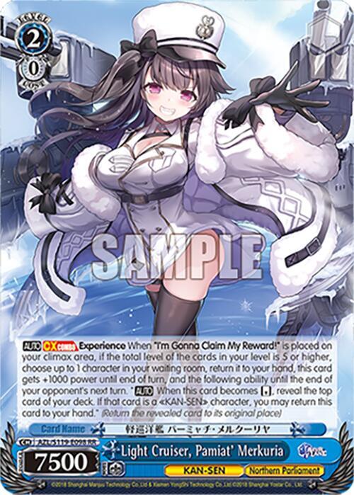 Light Cruiser Pamiat Merkuria AZL/S119-E098 RR Azur Lane Vol. 2 Card
