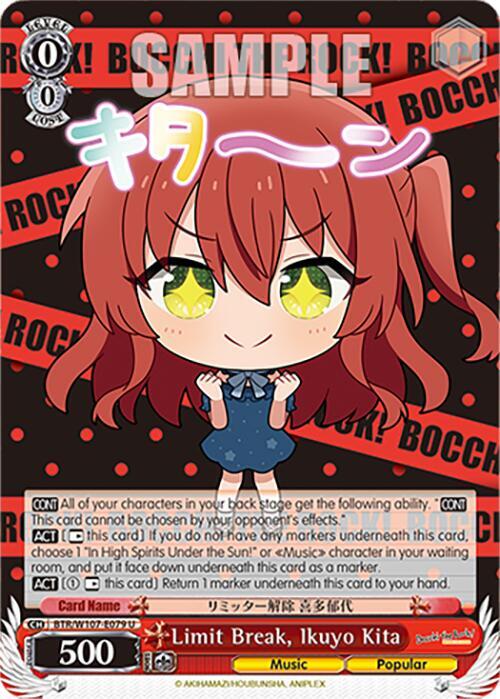 Limit Break Ikuyo Kita BTR/W107-E079 U BOCCHI THE ROCK! Card