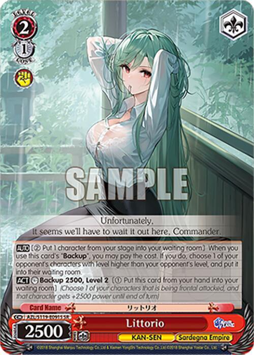 Littorio SR AZL/S119-E091S SR Azur Lane Vol. 2 Card