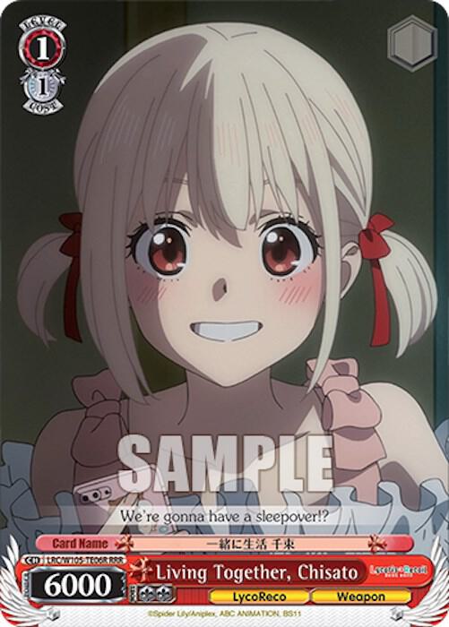 Living Together Chisato RRR LRC/W105-TE06R RRR Lycoris Recoil Card