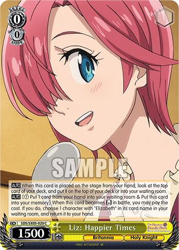 Liz Happier Times SDS/SX05-020 C The Seven Deadly Sins: Revival of The Commandments Card