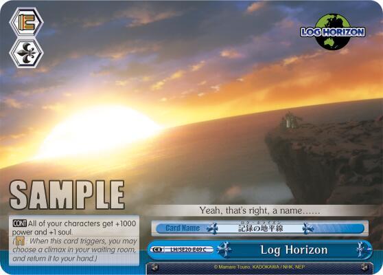 Log Horizon LH/SE20-E49 CC LOG HORIZON Card