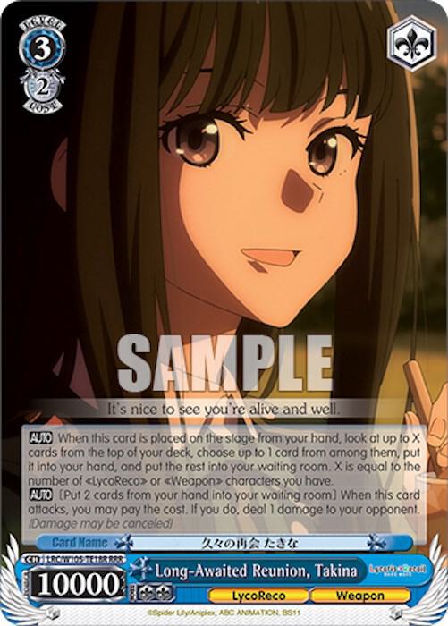 Long Awaited Reunion Takina RRR LRC/W105-TE18R RRR Lycoris Recoil Card