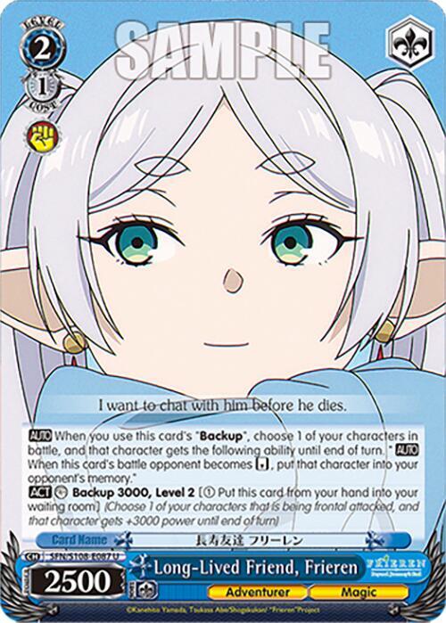 Long Lived Friend Frieren SFN/S108-E087 U Frieren: Beyond Journey’s End Card