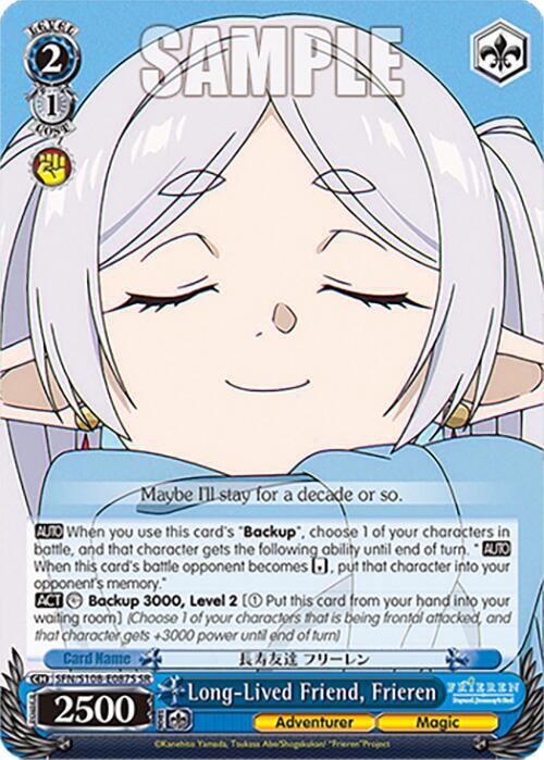 Long Lived Friend Frieren SR SFN/S108-E087S SR Frieren: Beyond Journey’s End Card