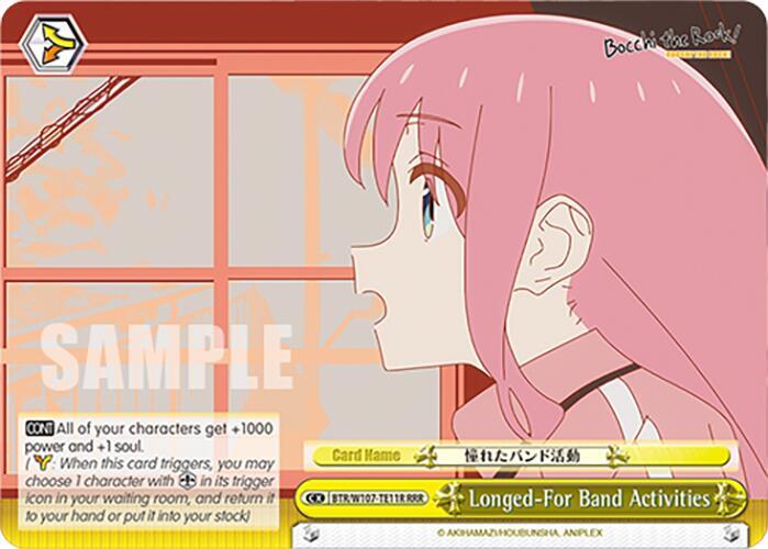 Longed For Band Activities RRR BTR/W107-TE11R RRR BOCCHI THE ROCK! Card