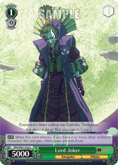 Lord Joker BNJ/SX01-016 U Batman Ninja Card