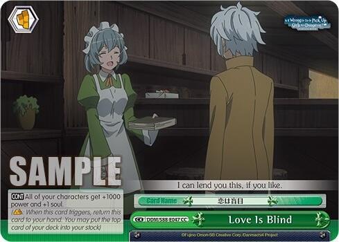 Love Is Blind DDM/S88-E047 CC Is it Wrong to Try to Pick Up Girls in a Dungeon? Card