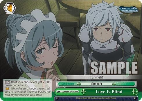 Love Is Blind RRR DDM/S88-E047R RRR Is it Wrong to Try to Pick Up Girls in a Dungeon? Card