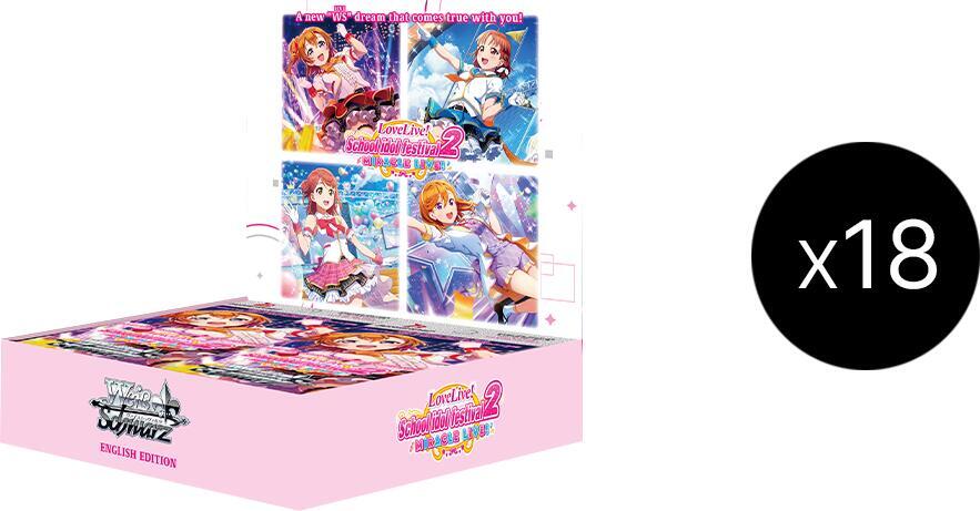 Love Live School idol festival 2 MIRACLE LIVE Booster Box Case Love Live! School idol festival 2 MIRACLE LIVE! Card