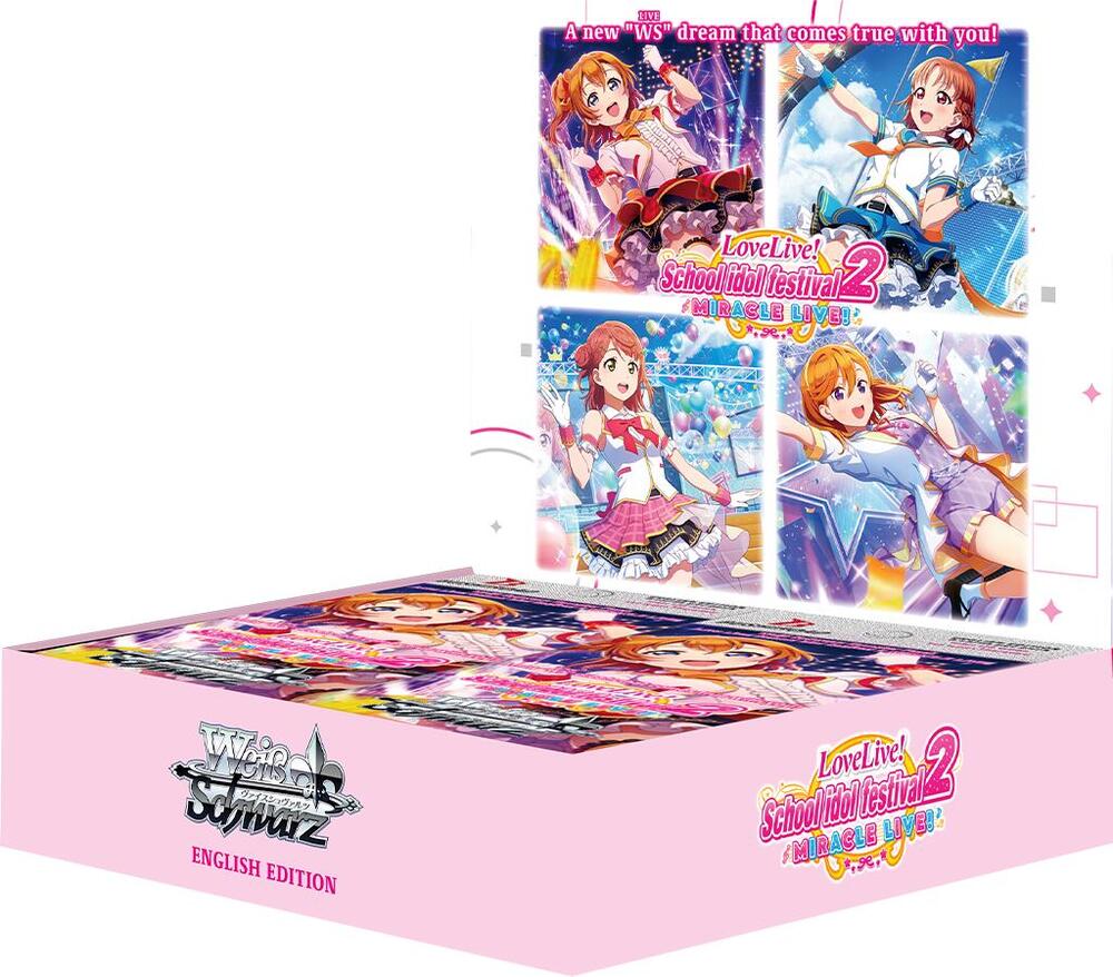 Love Live School idol festival 2 MIRACLE LIVE Booster Box Love Live! School idol festival 2 MIRACLE LIVE! Card