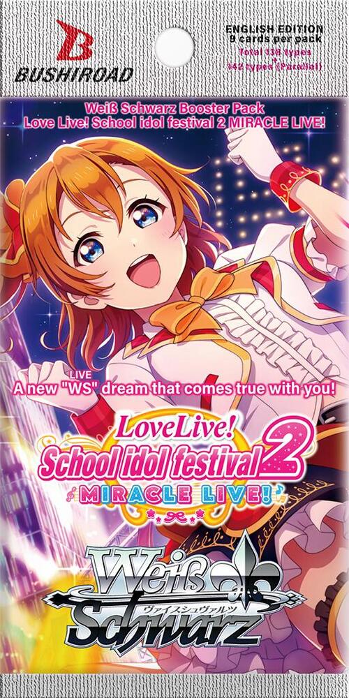 Love Live School idol festival 2 MIRACLE LIVE Booster Pack Love Live! School idol festival 2 MIRACLE LIVE! Card