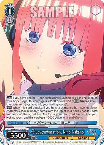 Love Vacation Nino Nakano 5HY/W101-E095 C The Quintessential Quintuplets Movie Card