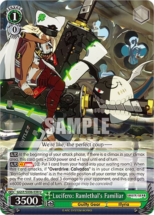 Lucifero Ramlethals Familiar GGST/SX06-038 U Guilty Gear -Strive- Card