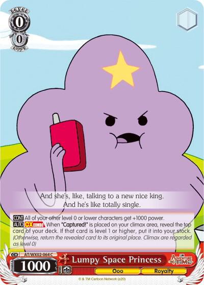 Lumpy Space Princess AT/WX02-064 C Adventure Time Card