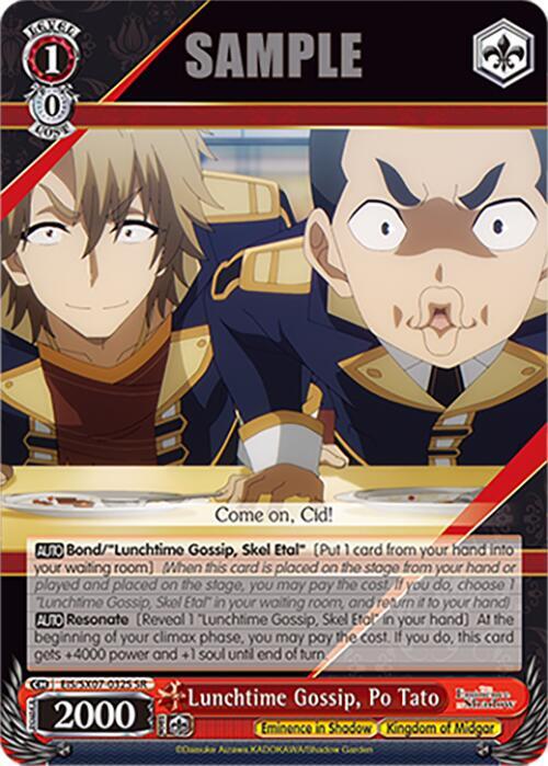 Lunchtime Gossip Po Tato SR EIS/SX07-032S The Eminence in Shadow Card