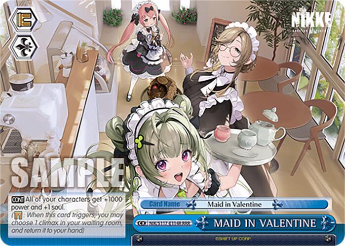 MAID IN VALENTINE RRR NIK/S117-E114R RRR GODDESS OF VICTORY: NIKKE Card