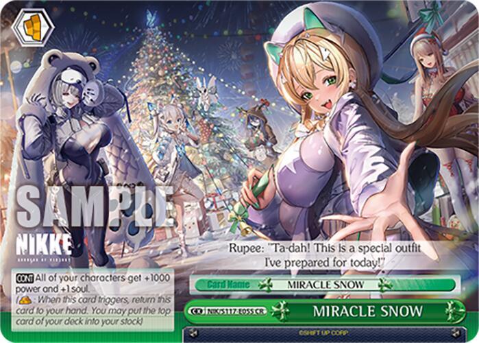 MIRACLE SNOW NIK/S117-E055 CR GODDESS OF VICTORY: NIKKE Card