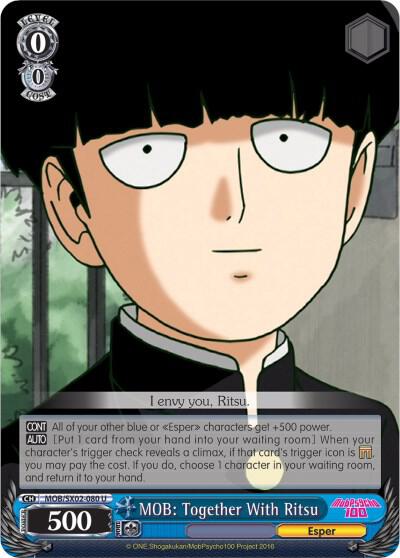 MOB Together With Ritsu MOB/SX02-080 U Mob Psycho 100 Card