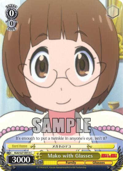 Mako with Glasses KLK/S27-E013 C KILL la KILL Card
