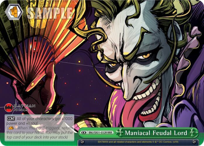Maniacal Feudal Lord RRR BNJ/SX01-032R RRR Batman Ninja Card