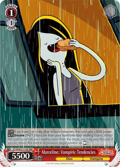 Marceline Vampiric Tendencies RRR AT/WX02-T15R RRR Adventure Time Card
