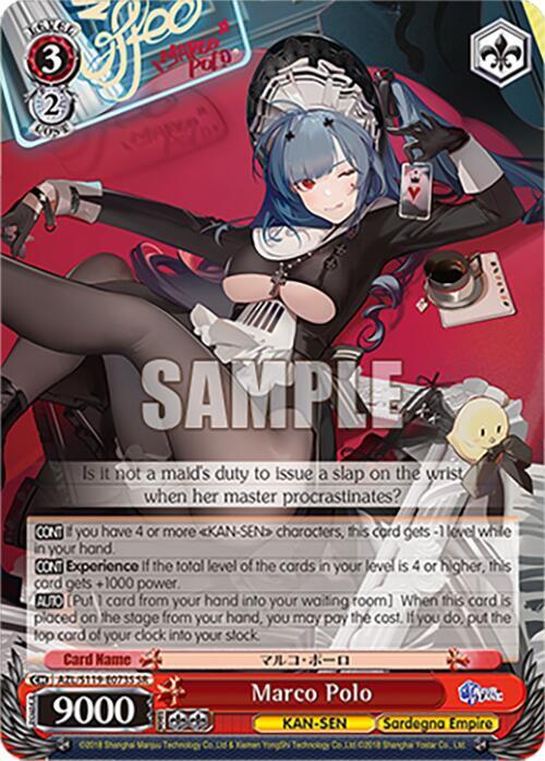 Marco Polo SR AZL/S119-E073S SR Azur Lane Vol. 2 Card