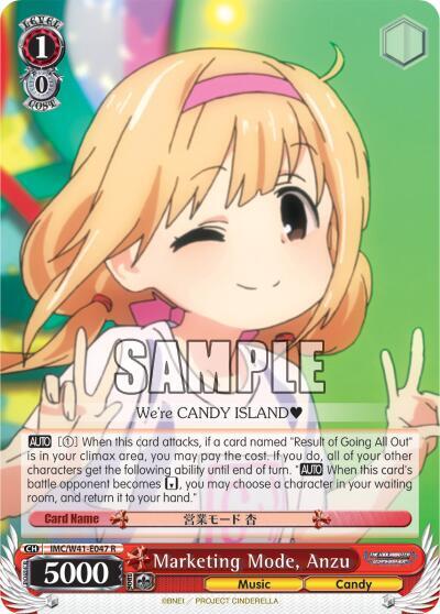 Marketing Mode Anzu IMC/W41-E047 R The iDOLM@STER Cinderella Girls Card