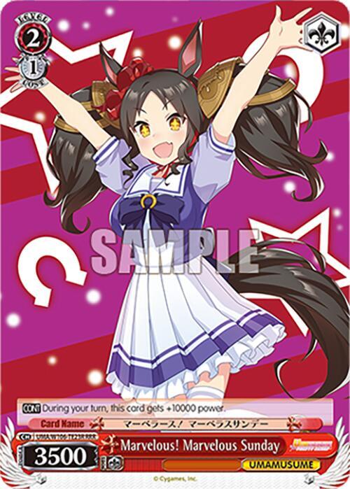 Marvelous Marvelous Sunday RRR UMA/W106-TE23R Umamusume: Pretty Derby Card
