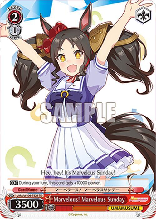 Marvelous Marvelous Sunday UMA/W106-TE23 Umamusume: Pretty Derby Card