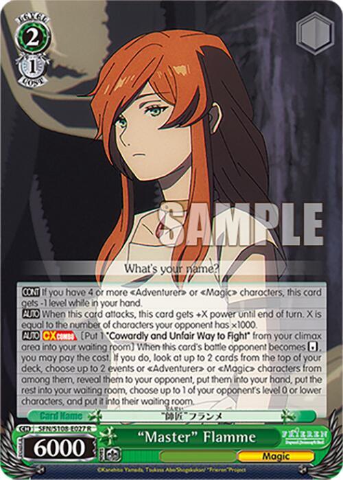 Master Flamme SFN/S108-E027 R Frieren: Beyond Journey’s End Card