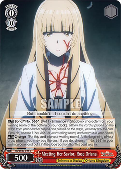 Meeting Her Savior Rose Oriana EIS/SX07-028 The Eminence in Shadow Card