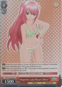 Megurine LukaResort Bikini SR PD/S22-E053S SR Hatsune Miku -Project DIVA- f Card