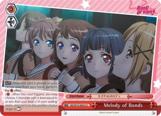 Melody of Bonds BD/W73-E063 CC BanG Dream! Vol.2 Card