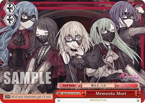 Memento Mori BD/W125-TE19 MyGO!!!!! x Ave Mujica Card
