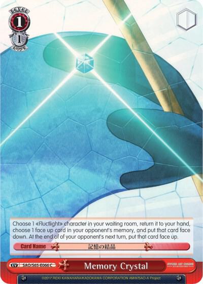 Memory Crystal SAO/S65-E066 C Sword Art Online -Alicization- Card