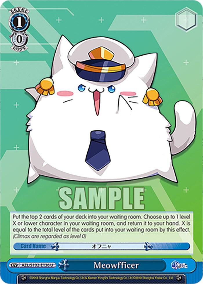Meowfficer AZL/S102-E136 U Azur Lane Card