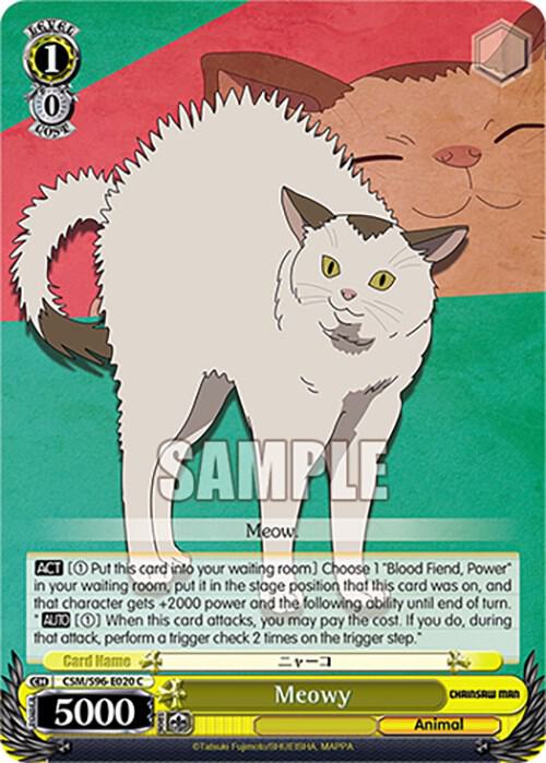 Meowy CSM/S96-E020 C Chainsaw Man Card