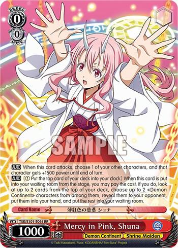 Mercy in Pink Shuna TSK/S101-E044 RR That Time I Got Reincarnated as a Slime Vol.3 Card