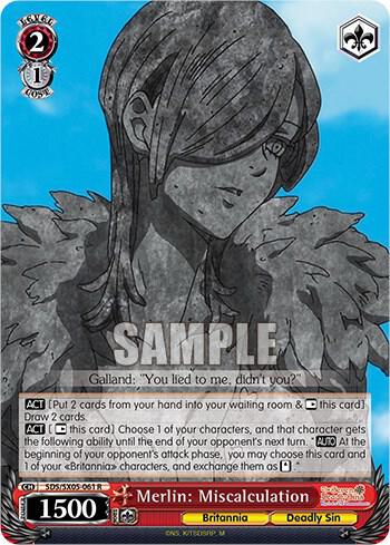 Merlin Miscalculation SDS/SX05-061 R The Seven Deadly Sins: Revival of The Commandments Card