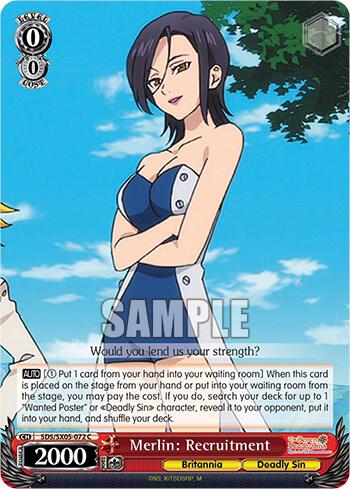 Merlin Recruitment SDS/SX05-072 C The Seven Deadly Sins: Revival of The Commandments Card