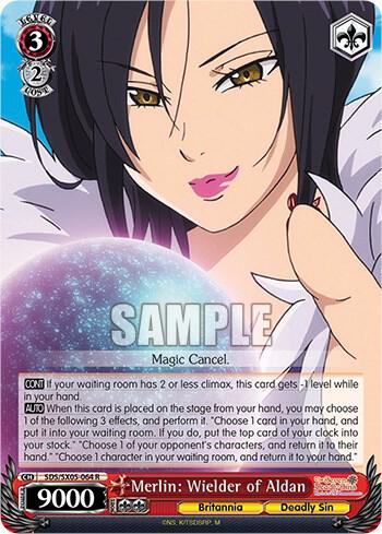 Merlin Wielder of Aldan SDS/SX05-064 R The Seven Deadly Sins: Revival of The Commandments Card