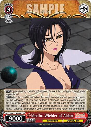 Merlin Wielder of Aldan SR SDS/SX05-064S SR The Seven Deadly Sins: Revival of The Commandments Card