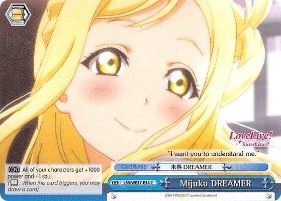 Mijuku DREAMER Blue LSS/WE27-E54 C Love Live! Sunshine!! Extra Booster Card
