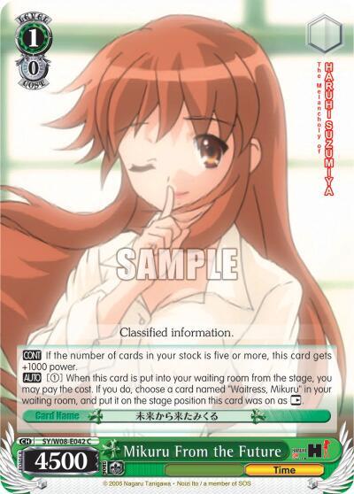 Mikuru From the Future SY/W08-E042 C The Melancholy of Haruhi Suzumiya Card