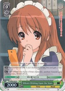 Mikuru Wishing Upon the Stars Foil SY/WE09-E05 The Melancholy of Haruhi Suzumiya Extra Booster Card